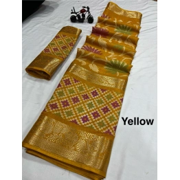 YNF Super Hit Patola Silk Saree: Pure Original Design, 8 Captivating Colors