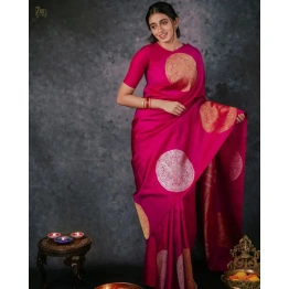 YNF Banarasi Soft Silk Saree - Elegant, Lightweight, and Stunning