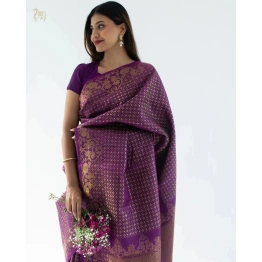 YNF Banarasi Soft Silk Saree - Elegant, Lightweight, and Stunning