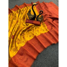 Stunning Triple Weaving Zari Tissue Sarees - Perfect for Parties and Weddings!