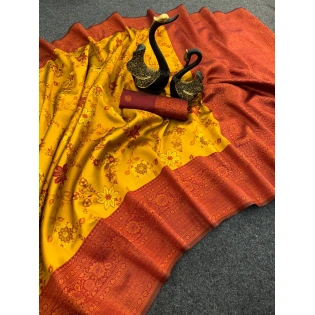 Stunning Triple Weaving Zari Tissue Sarees - Perfect for Parties and Weddings!