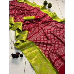 YNF Original Dola Silk Saree with Jequrd Border