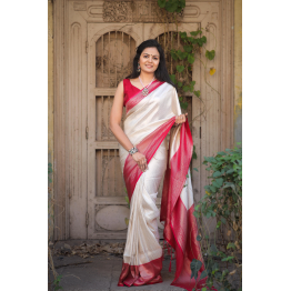 YNF Soft Silk Saree with Rich Jacquard and Exclusive Blouse