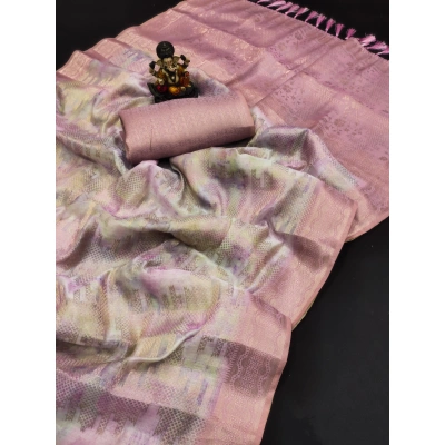 Premium Prism Pattern Silk Sarees: Exquisite Digital Weave Collection