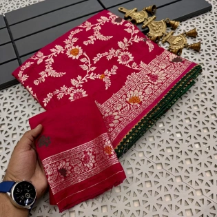 Stunning Dola Silk Saree: Traditional Elegance with a Modern Twist!