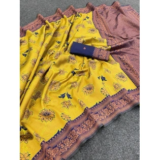 Exquisite Banarasi Silk Saree with Stunning Zari and Jacquard Details