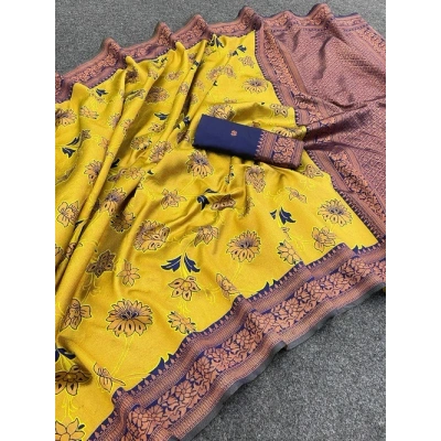 YNF Exquisite Banarasi Silk Saree with Stunning Zari and Jacquard Details