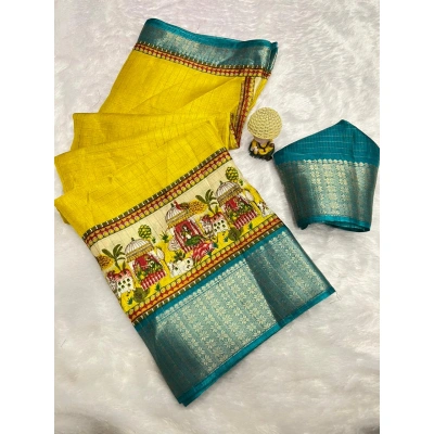 Beautifully Designed Super Dola Silk Saree with Jacquard Border