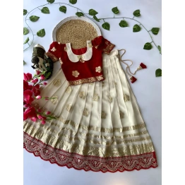 Stunning Viscose Silk Lehenga with Cutwork Embroidery - Unique and Stylish