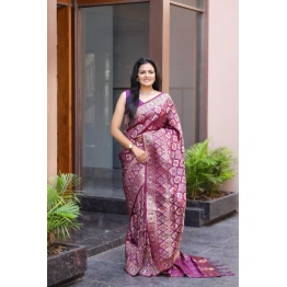 Soft Silk Saree with Rich Jacquard and Exclusive Blouse