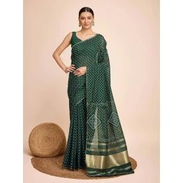 Exclusive Kanchi Border Silk Saree with Zari Weaving