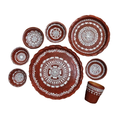 Designer Terracotta Dinner Set