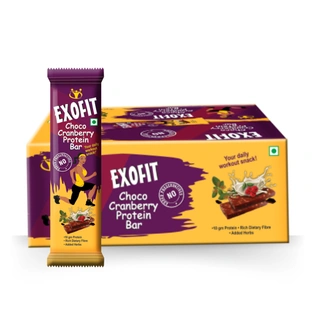 Exofit Choco Cranberry Protein Bars