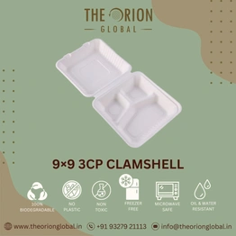 9X9 (3-COMPARTMENT) CLAMSHELL