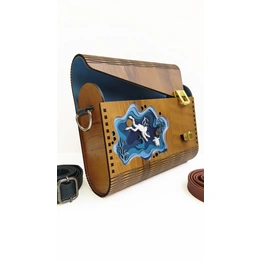 Artistic Wooden Purse