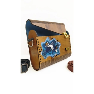 Artistic Wooden Purse