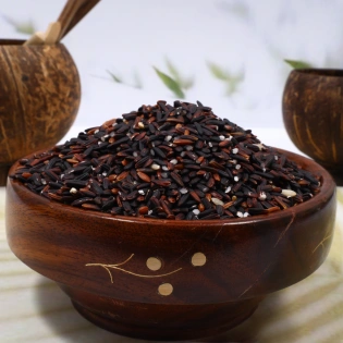 Black Cowrie Rice - Forbidden Rice (கருப்பு கவுனி அரிசி) Traditional Rice