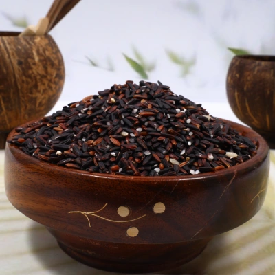 Ayaan Naturals Black Cowrie Rice - Forbidden Rice (கருப்பு கவுனி அரிசி) Traditional Rice