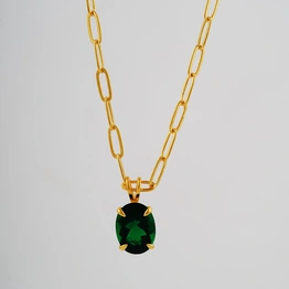 Green Gemstone Necklace