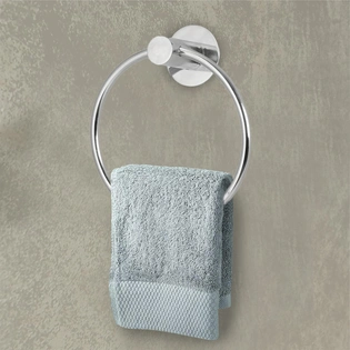 Stainless Steel 304 Grade Towel Ring Round for Bathroom, Wash Basin, and Kitchen