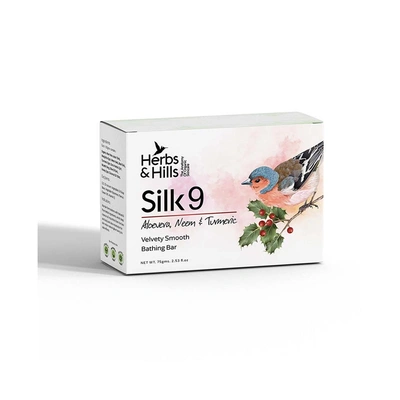 Herbs & Hills Silk9 Velvety Smooth Bathing Bar 75 Gm