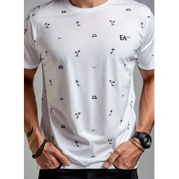 White printed Organic Cotton T-shirt