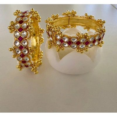 18K Gold Plated Panchi Kudan Bangles