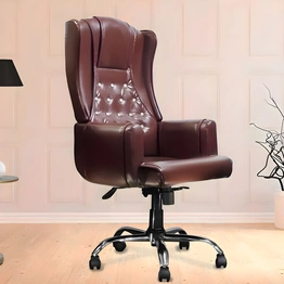 Mrc Maharaja High Back Boss Chair (Brown)