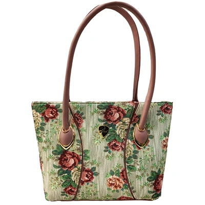 HOOPOE FLOWER PRINTED HAND BAG