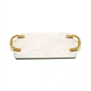 Handcrafted Elegant Marble Serving Tray - FST001