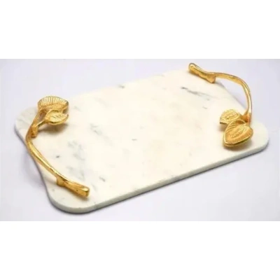 Handcrafted Elegant Marble Serving Tray - FST003