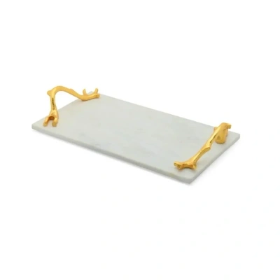 Handcrafted Elegant Marble Serving Tray - FST005