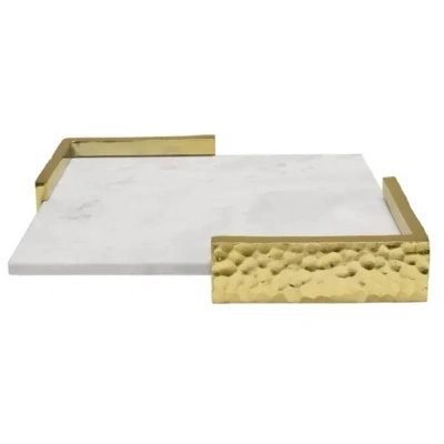 Handcrafted Elegant Marble Serving Tray - FST007