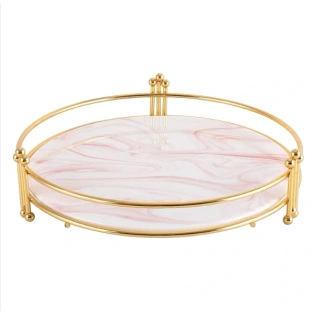 Handcrafted Elegant Marble Serving Tray - FST010