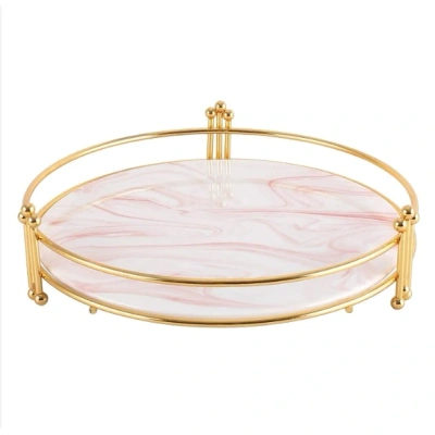 Handcrafted Elegant Marble Serving Tray - FST010