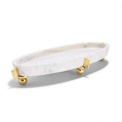 Handcrafted Elegant Marble Serving Tray - FST013