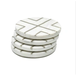 Handcrafted Elegant Marble Tea Coaster - MTC012