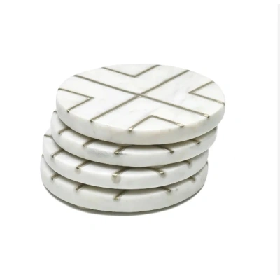 Handcrafted Elegant Marble Tea Coaster - MTC012