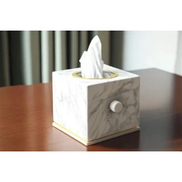 Handcrafted Marble Tissue Dispenser - MTD003