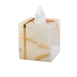 Handcrafted Marble Tissue Dispenser - MTD004