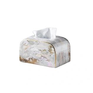 Handcrafted Marble Tissue Dispenser - MTD009