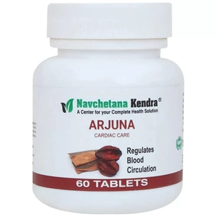 Navchetana kendra Arjuna Tablets(60 Tablets)| Control Cholesterol ,Blood Sugar