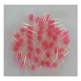 Transparent Pink City Empty Hard Gelatin Capsules, Size 0