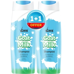 Vcare Goat Milk Shampoo | Suitable For All Hair Types Nourishes for Dry And Damaged Hair | Buy 1 Get 1 Free 200ml