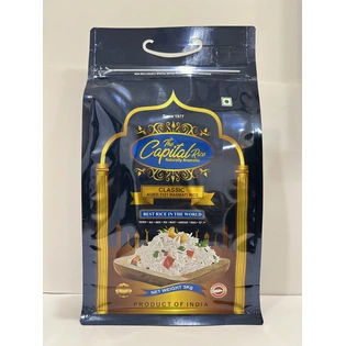 The Capital Rice - Naturally Aromatic Classic Aged Basmati Rice, 5kg - Long Grain, Premium Quality