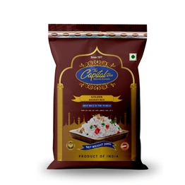 The Capital Rice Naturally Aromatic Golden Sella Basmati Rice 26Kg Long Grain