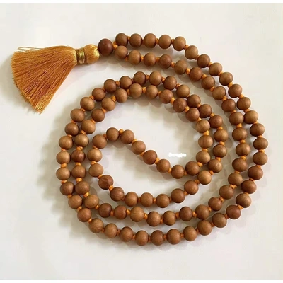 Sandalwood Scented Jaap mala 108+1 Beads Meditation Prayer Jap Mala Beads