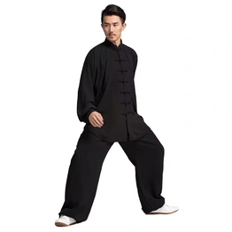 Customized Kungfu Uniform Wholesale Solid color Kung fu Uniform Men Women