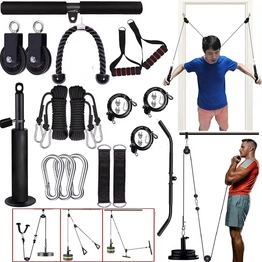 Cable Pulley System for Exercise LAT Pulldown Fitness