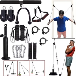 Cable Pulley System for Exercise LAT Pulldown Fitness